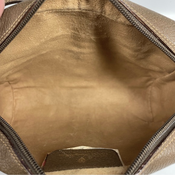 🔴SOLD🔴GUCCI Vintage Sherry Line GG Web PVC Canvas Browns Crossbody Bag - Picture 16 of 16